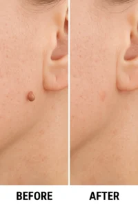 Skin tags removal Blackpool before and after