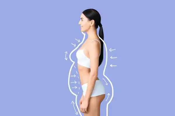 image of woman experiencing fat reduction treatment Blackpool