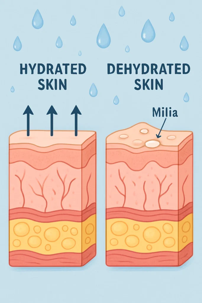 The importance of hydration and milia production Blackpool