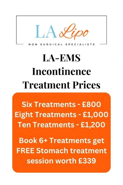 LA-EMS Incontinence Treatment Prices Blackpool
